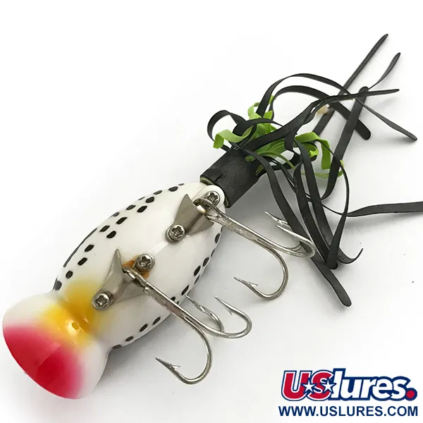 Fred Arbogast Hula Popper, White Tiger / Punainen, 10g, Hame, #6617