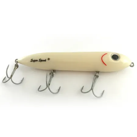 Heddon Super Spook Pintauistin, Valkoinen, 25g, 3 Kolmihaaraa, #6618