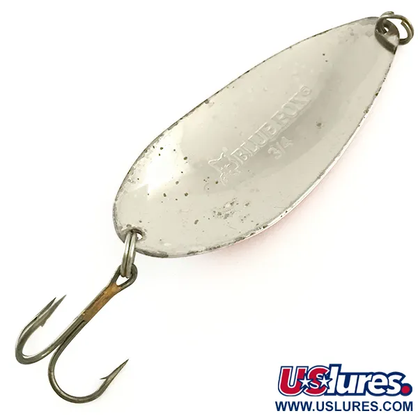 Blue Fox Strobe Tear Drop Spoon Lusikka, Puna/Valko/Hopea, 21g, #6625
