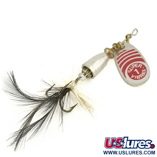 Blue Fox Super Vibrax 1 Lippa, Hopea, 4g, Höyhenkoukku, #6644