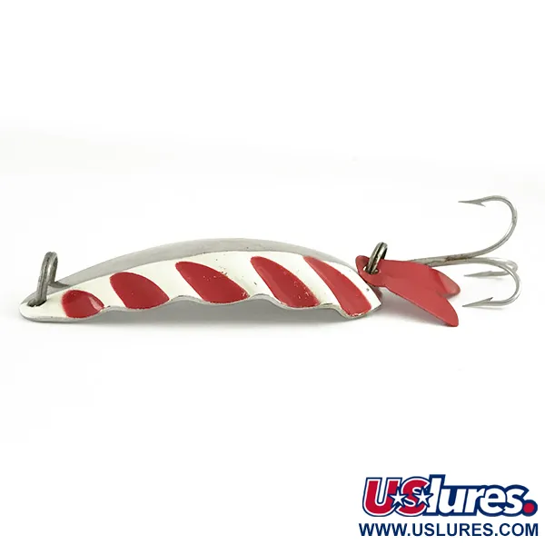 AL&W Half Wave Lusikkauistin, Nikkeli/Puna/Valko, 19g, Aaltoreuna, #6652