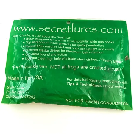 Secret Lures Chubby Frog Sammakko, Mean Green, Ääniefekti, #6670