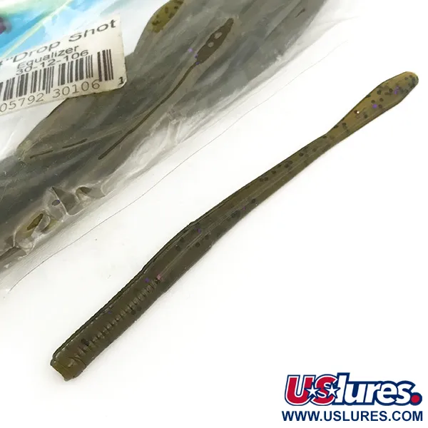 Open Water Drop Shot Pehmoviehe, Oliivi, 10,2cm, Finesse, #6680