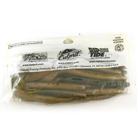 Culprit Original Worm Jigi, Green Pumpkin Red, 14cm, #6682