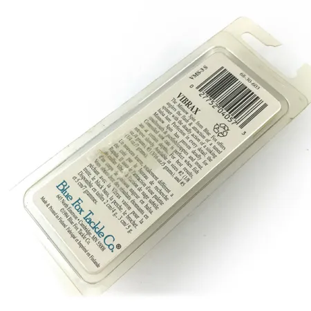 Blue Fox Vibrax Minnow Spin 1 Lippa, Hopea, 5g, Suomi, #6717