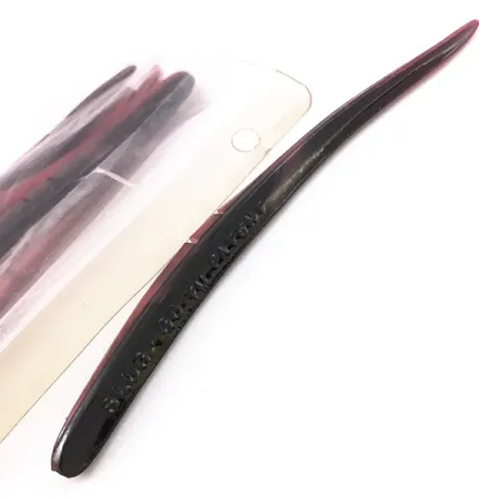 Lunker City Slug-Go Pehmoviehe, Red / Black, 15 cm, Offset-Ura, #6720