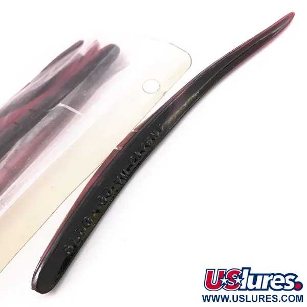 Lunker City Slug-Go Pehmoviehe, Red / Black, 15 cm, Offset-Ura, #6720