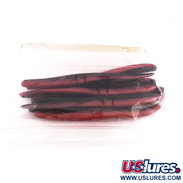 Lunker City Slug-Go Pehmoviehe, Red / Black, 15 cm, Offset-Ura, #6720