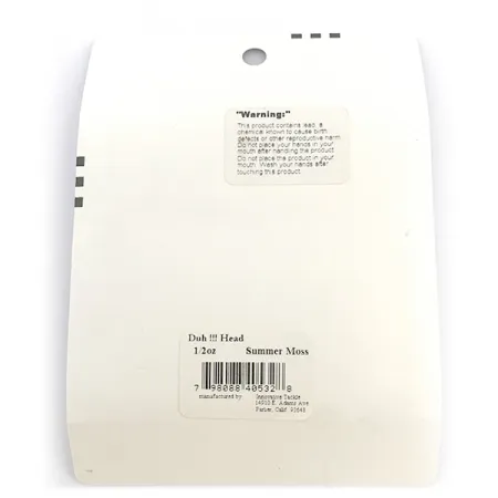 Duh!!! Head kit Offset-jigipäät, Black / Green Metallic, 14g, #6721