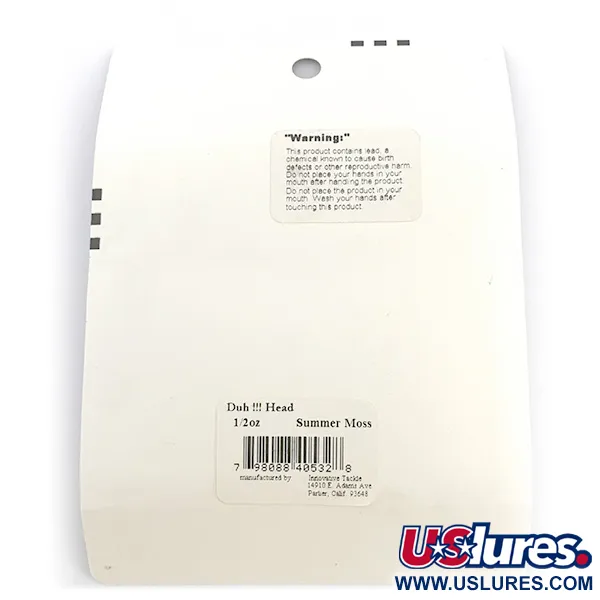 Duh!!! Head kit Offset-jigipäät, Black / Green Metallic, 14g, #6721