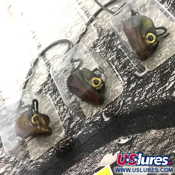 Duh!!! Head Kit Offset-jigipää, Oliivi / Punainen, 11g, Ruohosuojattu, #6722