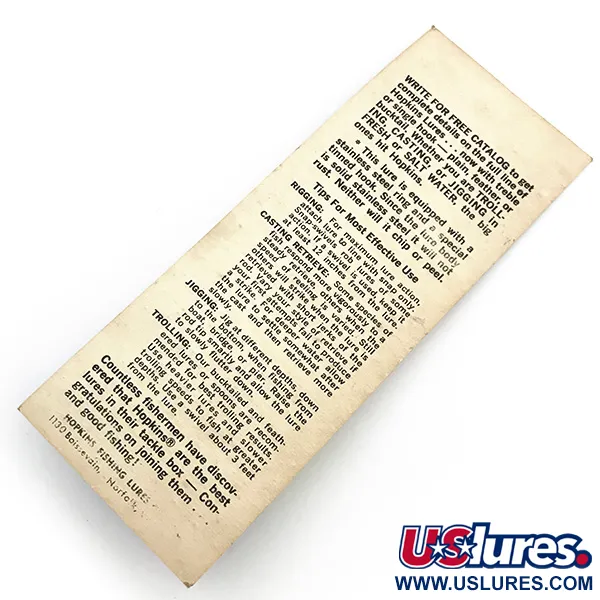 Hopkins s1 - Jig Lure Lusikka, Vasaroitu nikkeli, 11g, Bucktail, #6735