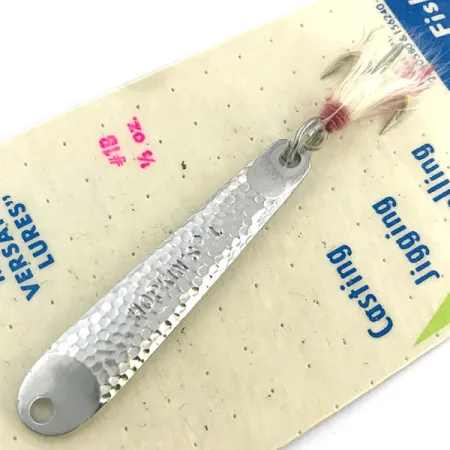 Hopkins s1 - Jig Lure Lusikka, Vasaroitu nikkeli, 11g, Bucktail, #6735