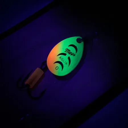 Mepps Aglia 0 Lippauistin, Fire Tiger, 2,5g, UV-pinta, #6744