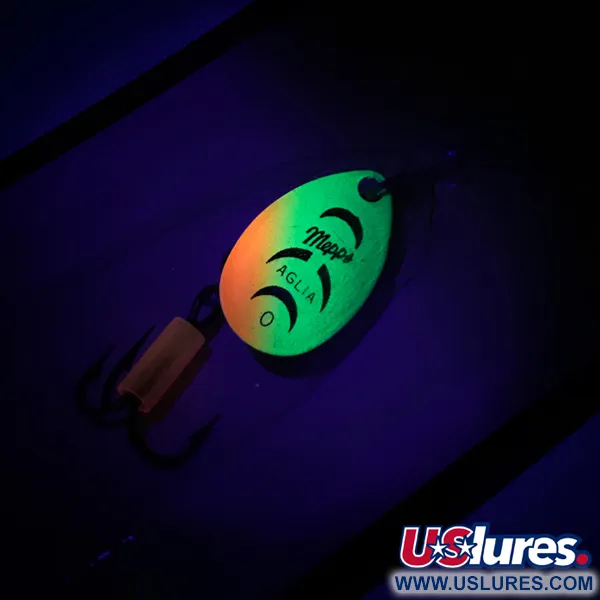 Mepps Aglia 0 Lippauistin, Fire Tiger, 2,5g, UV-pinta, #6744