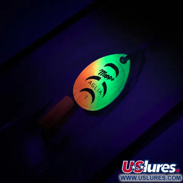 Mepps Aglia 1 Lippa, Fire Tiger, 3.5g, UV-hohtava, #6745