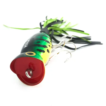 Fred Arbogast Hula Popper Pintauistin, Fire Tiger, 10g, #6760