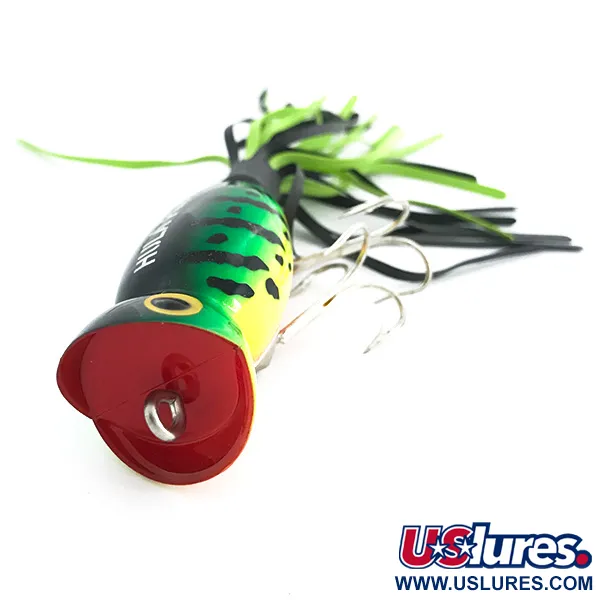 Fred Arbogast Hula Popper Pintauistin, Fire Tiger, 10g, #6760