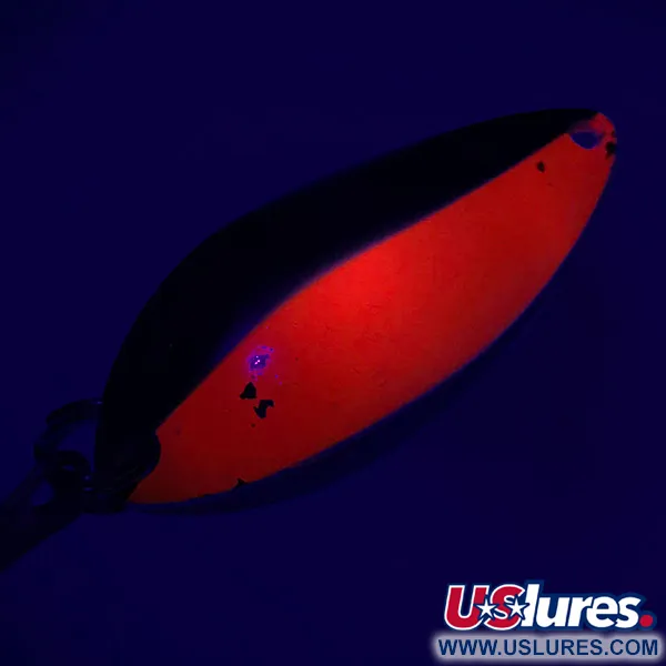 Luhr Jensen Krocodile Stubby UV Lusikka, Nikkeli / Punainen, 14g, UV, #6768