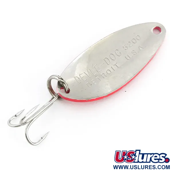 Eppinger Dardevle Devle Dog 5200 UV Lusikka, Punainen/Nikkeli, 7g, UV, #6773