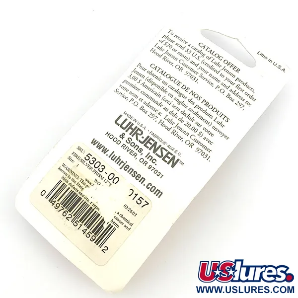 Luhr Jensen Loco 1 UV Lusikka, Red / Hologram, 4g, UV-väri, #6779