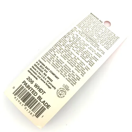 Worden’s Original Rooster Tail Painted Blade Lippa, Valkoinen, 1,7g, #6792