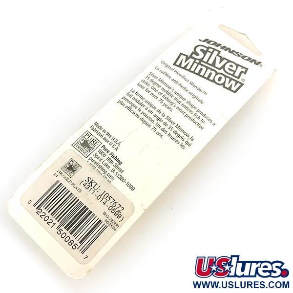 Johnson Silver Minnow Lusikka, Kulta, 7g, Ruohosuojattu, #6798