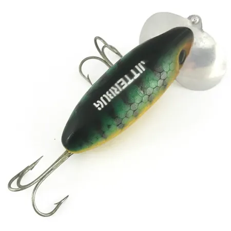 Fred Arbogast Jitterbug Pintauistin, Ahven, 14g, Metallilippa, #6816