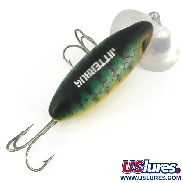 Fred Arbogast Jitterbug Pintauistin, Ahven, 14g, Metallilippa, #6816