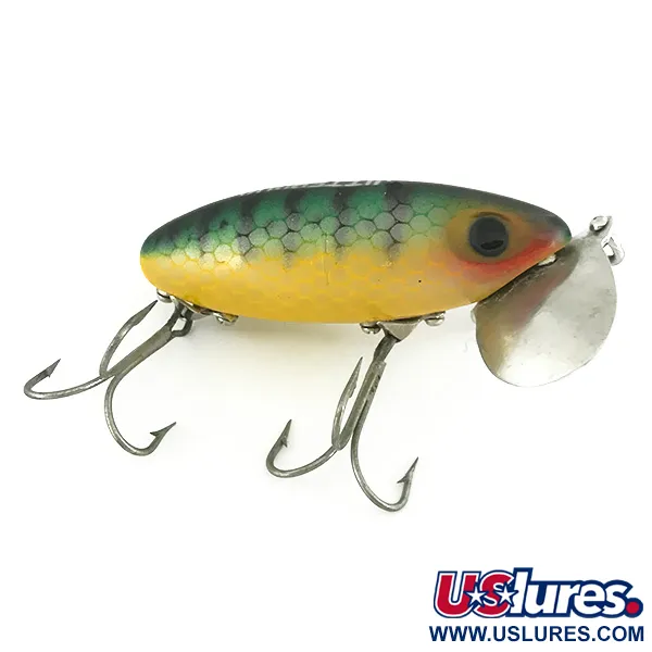 Fred Arbogast Jitterbug Pintauistin, Ahven, 14g, Metallilippa, #6816