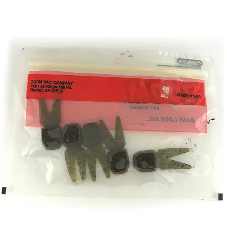 Zoom Tiny Salty Chunk, Green Pumpkin Red, 4,5 cm, jigitraileri #6831