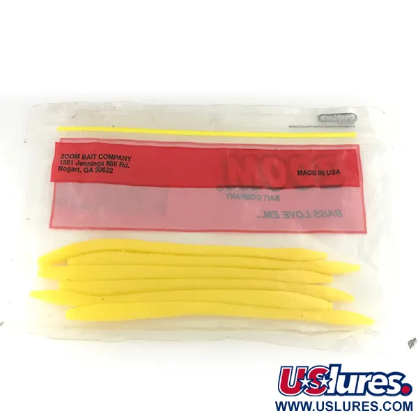 Zoom Finesse Worm jigi, Yellow, 15cm, Finesse, #6890