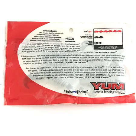 YUM soft bait 8pcs jigi, Green Pumpkin, 10cm, LPT, #6893