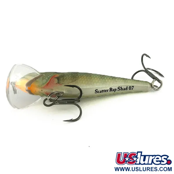 Rapala Scatter Rap Shad SCRS07 Vaappu, Ahven, 7g, Scatter Lip, #6943