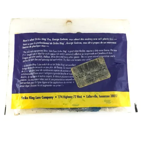 Strike King Bitsy Tube Jigi, Blue Flake, 7cm, Finesse, #6953