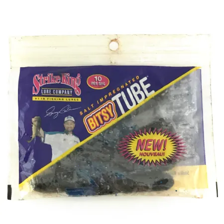 Strike King Bitsy Tube Jigi, Blue Flake, 7cm, Finesse, #6953