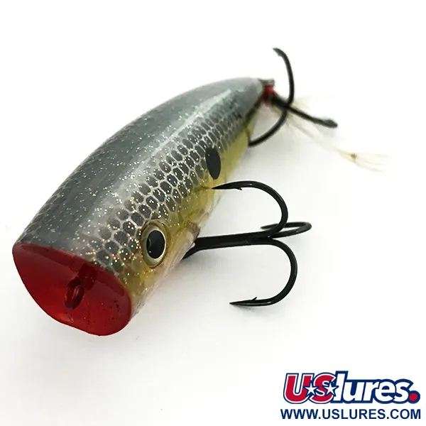 Strike King Spit-N-King Popper, Kulta/Hopea, 14g, Pyrstösulka, #6966