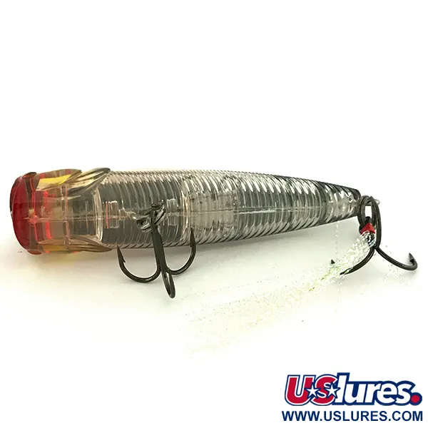 Yo-Zuri 3DB Popperi, Charcoal/Clear, 10g, 3D Prism Finish, #6967