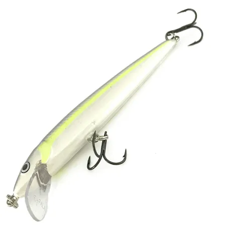 RAPALA HUSKY JERK Holo Vaappu, Hopea-Keltainen, 10g, Suspaava, #7079