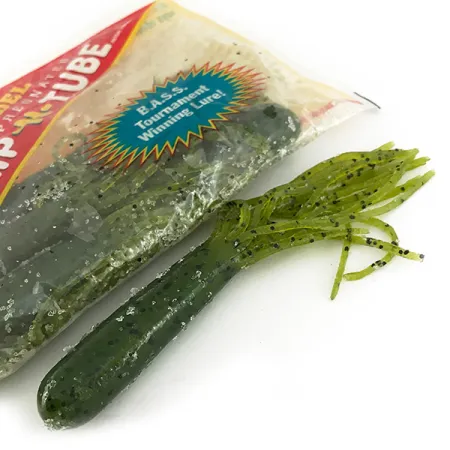 Strike King Flipt-N-Tube Pehmoviehe, Green Pumpkin, 13cm, 7kpl, #7090