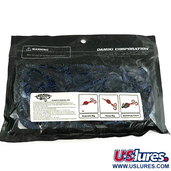 Damiki Monster Miki Jigi, Sininen, 18cm, Creature Bait, #7096