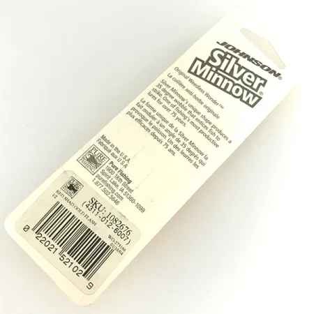 Johnson Silver Minnow Ruohosuojattu Lusikka, Red Shad Flash, 14g, #1082676