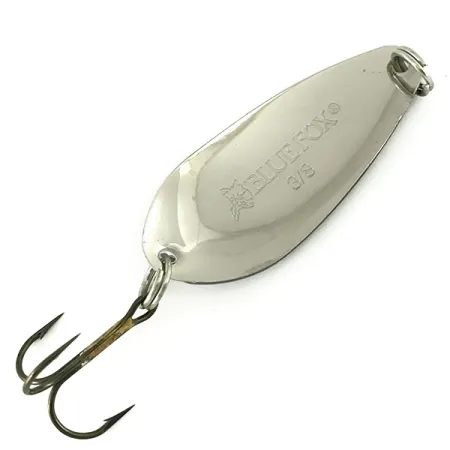 Blue Fox Strobe Tear Drop Spoon Lusikka, Musta/Valkoinen/Nikkel, 11g, #7136