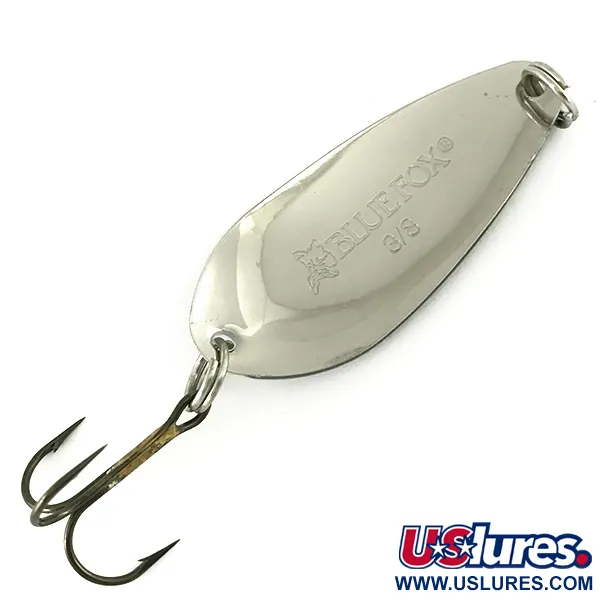 Blue Fox Strobe Tear Drop Spoon Lusikka, Musta/Valkoinen/Nikkel, 11g, #7136