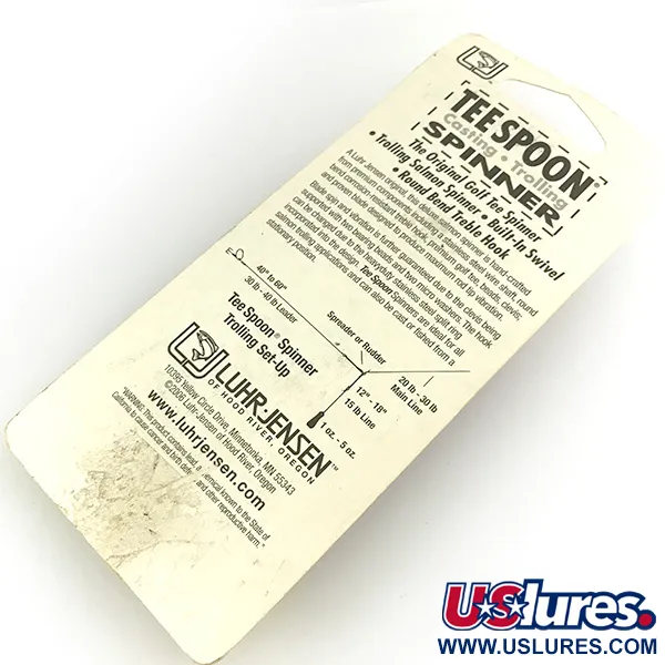 Luhr Jensen Tee Spoon 4 Lusikkauistin, Nikkeli, 10g, Golf-Tee, #7154