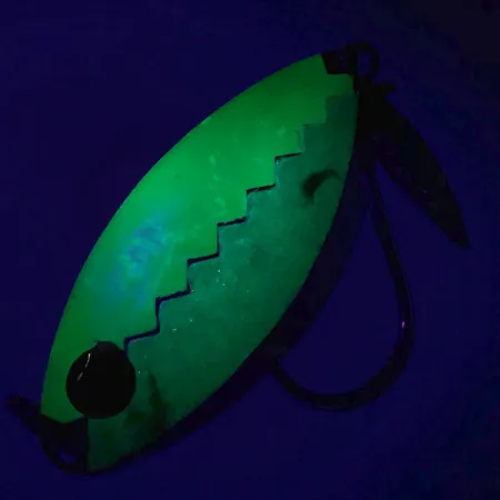 Flashy Fish Lures Flashy Fish Vetolusikka, Vihreä/Nikkeli, 6g, #7201