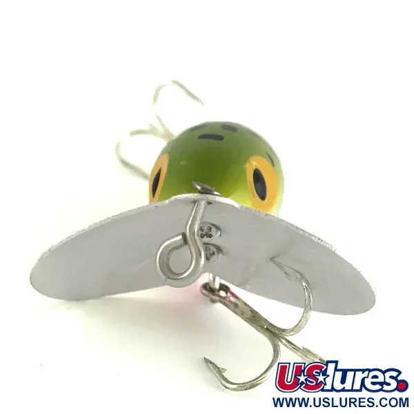 Fred Arbogast Jitterbug Pintaviehe, Frog, 7g, Metallilevy, #7215