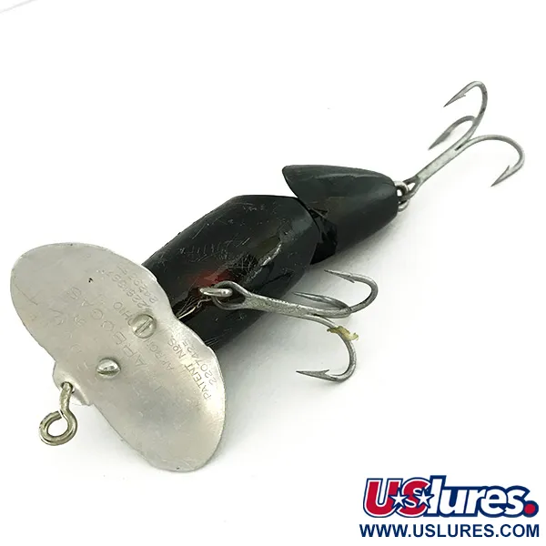 Fred Arbogast Jitterbug Jointed Pintauistin, Musta, 10g, Nivel, #7270