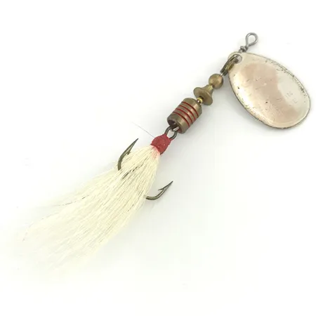 Mepps Aglia 2 dressed - bucktail Lippa, Hopea/Valkoinen, 4.7g, #7292