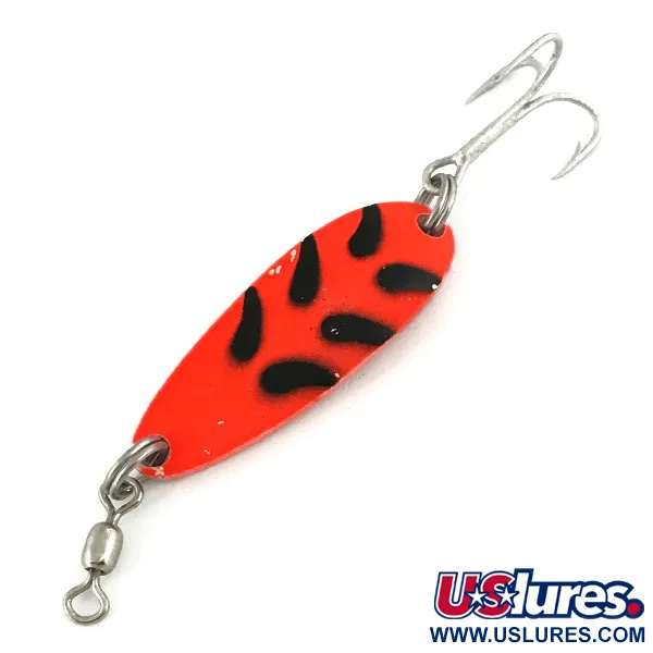 Luhr Jensen Krocodile UV Lusikka, Fluorescent Orange / Black, 9g, #7341